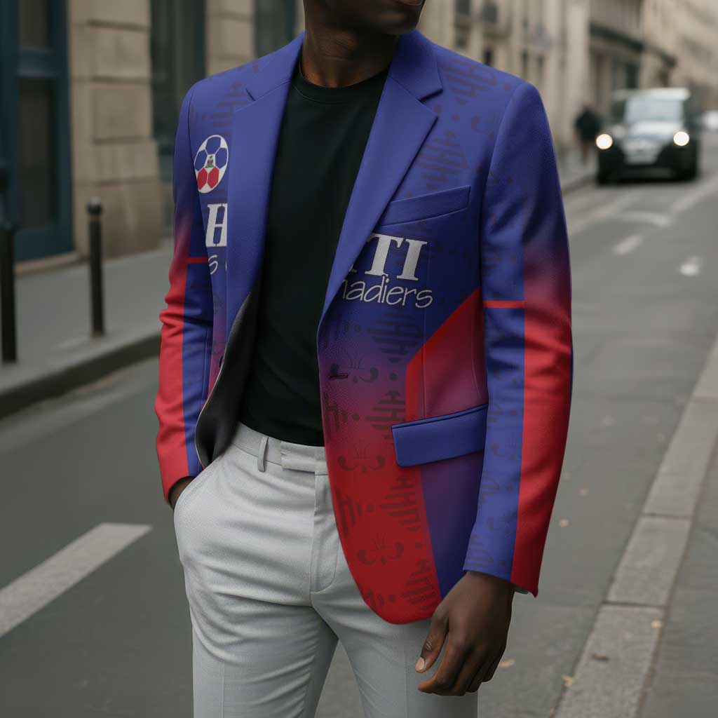 Custom Afro Haiti Football Blazer Sporty Style