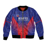 Custom Afro Haiti Football Bomber Jacket Sporty Style - African Pride