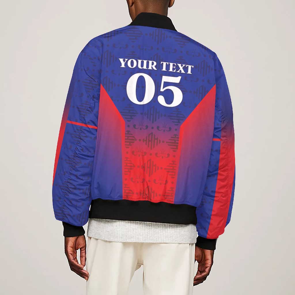 Custom Afro Haiti Football Bomber Jacket Sporty Style - African Pride
