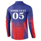 Custom Afro Haiti Football Button Sweatshirt Sporty Style