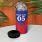 Custom Afro Haiti Football 4 in 1 Can Cooler Tumbler Sporty Style - African Pride