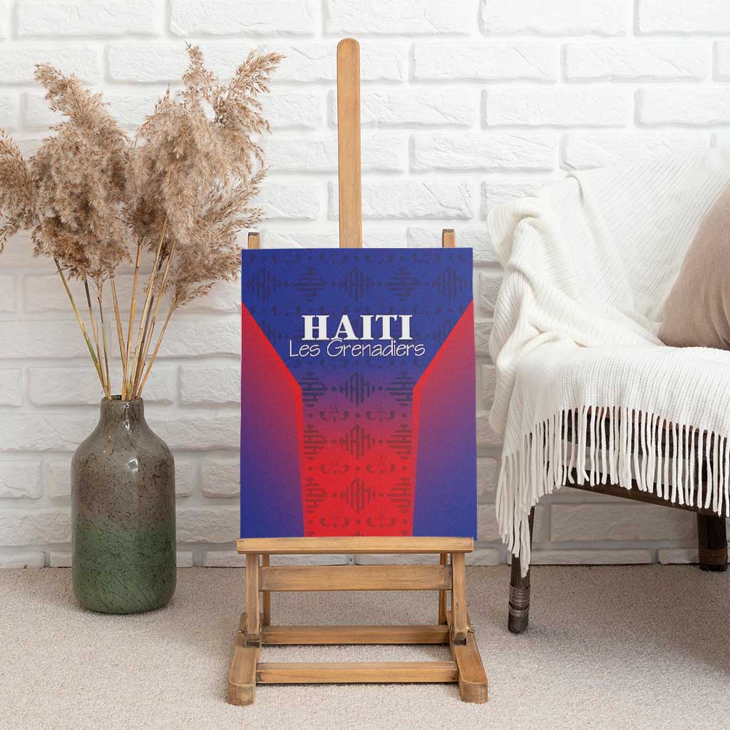 Afro Haiti Football Canvas Wall Art Sporty Style - African Pride