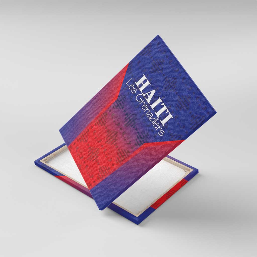 Afro Haiti Football Canvas Wall Art Sporty Style - African Pride