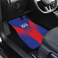 Custom Afro Haiti Football Car Mats Sporty Style - African Pride