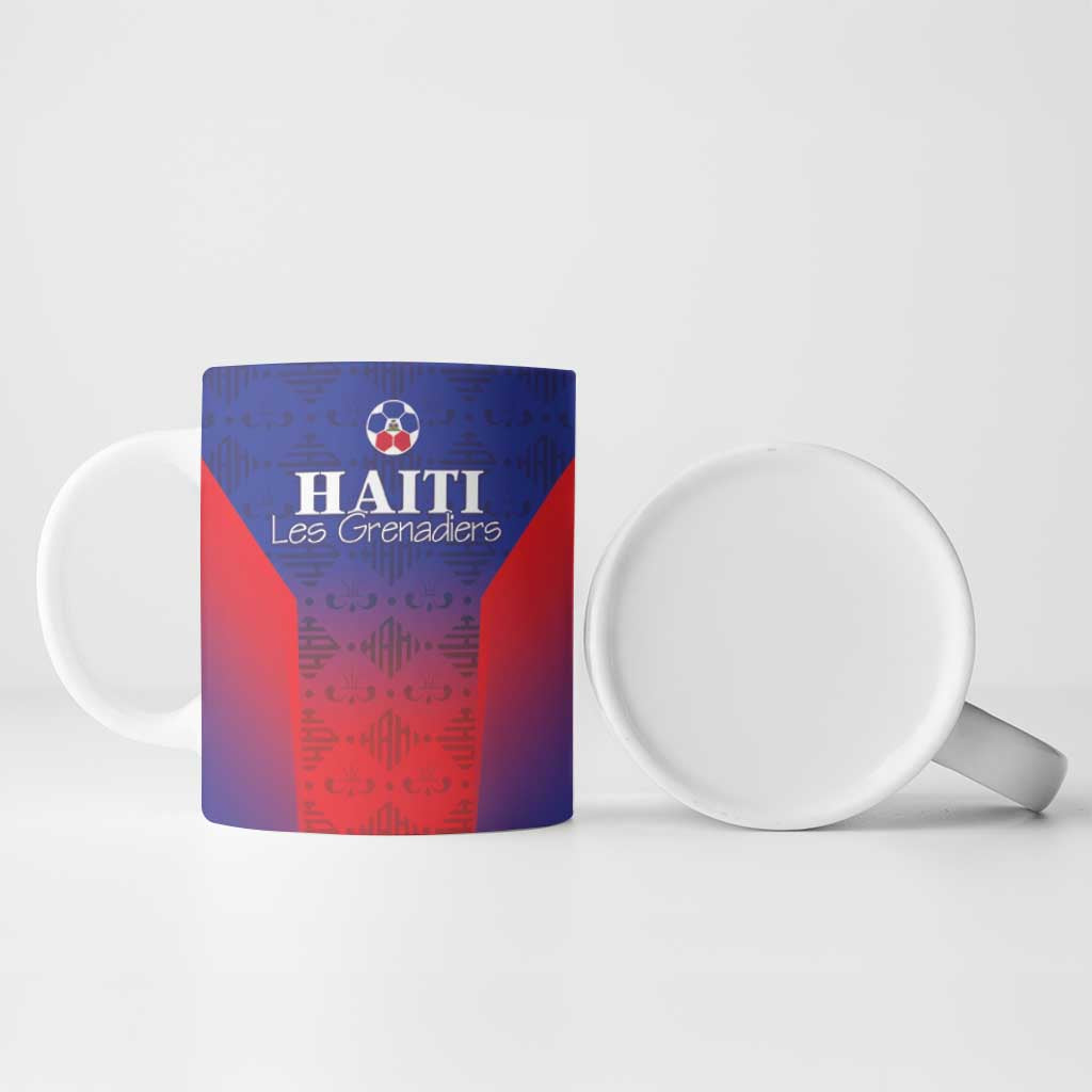 Custom Afro Haiti Football Ceramic Mug Sporty Style