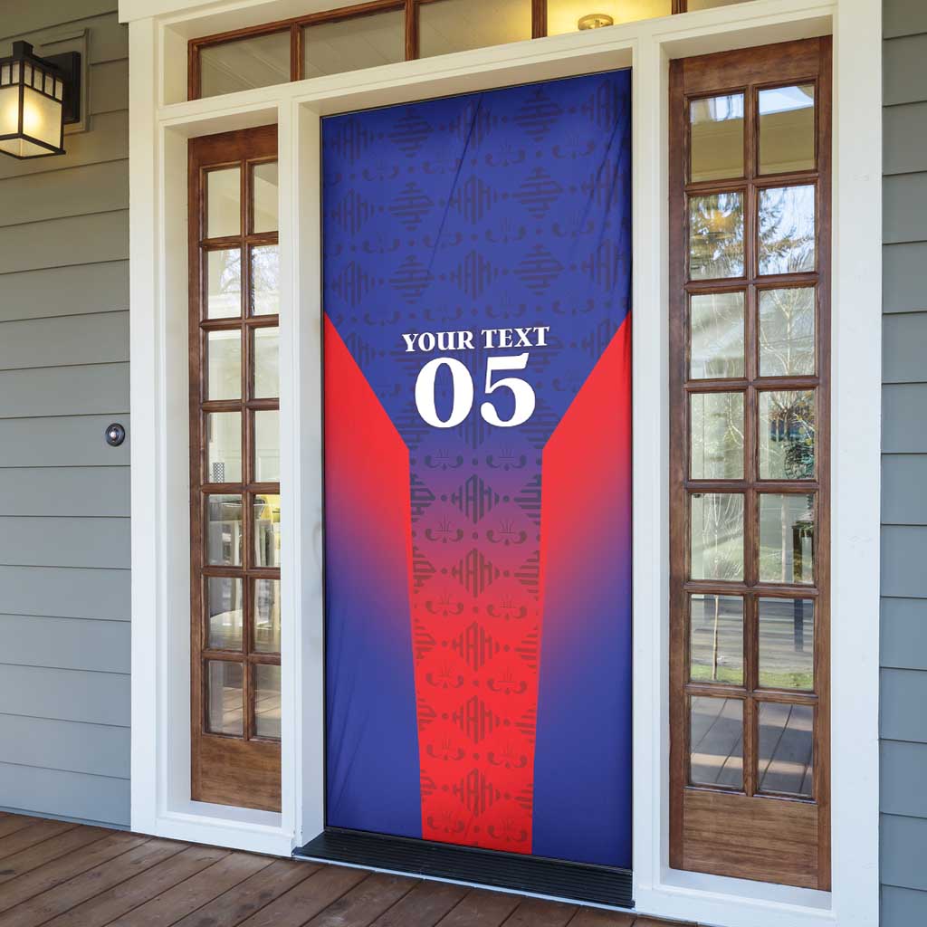 Custom Afro Haiti Football Door Cover Sporty Style
