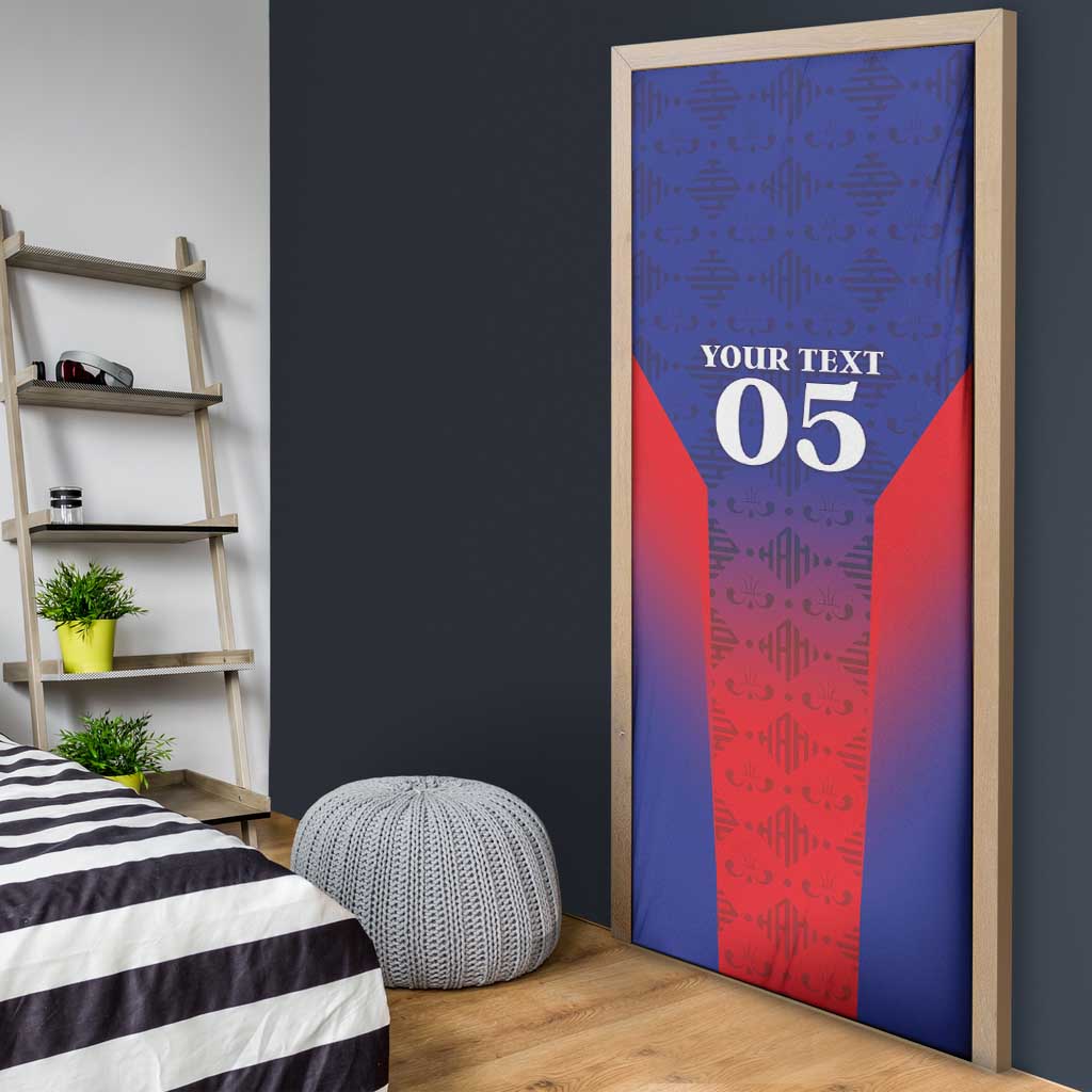 Custom Afro Haiti Football Door Cover Sporty Style