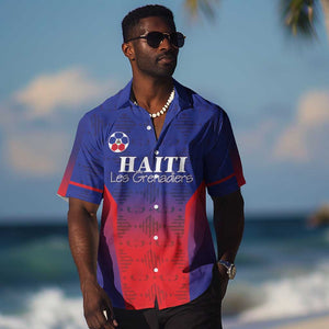 Custom Afro Haiti Football Hawaiian Shirt Sporty Style LT05