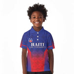 Custom Afro Haiti Football Kid Polo Shirt Sporty Style LT05
