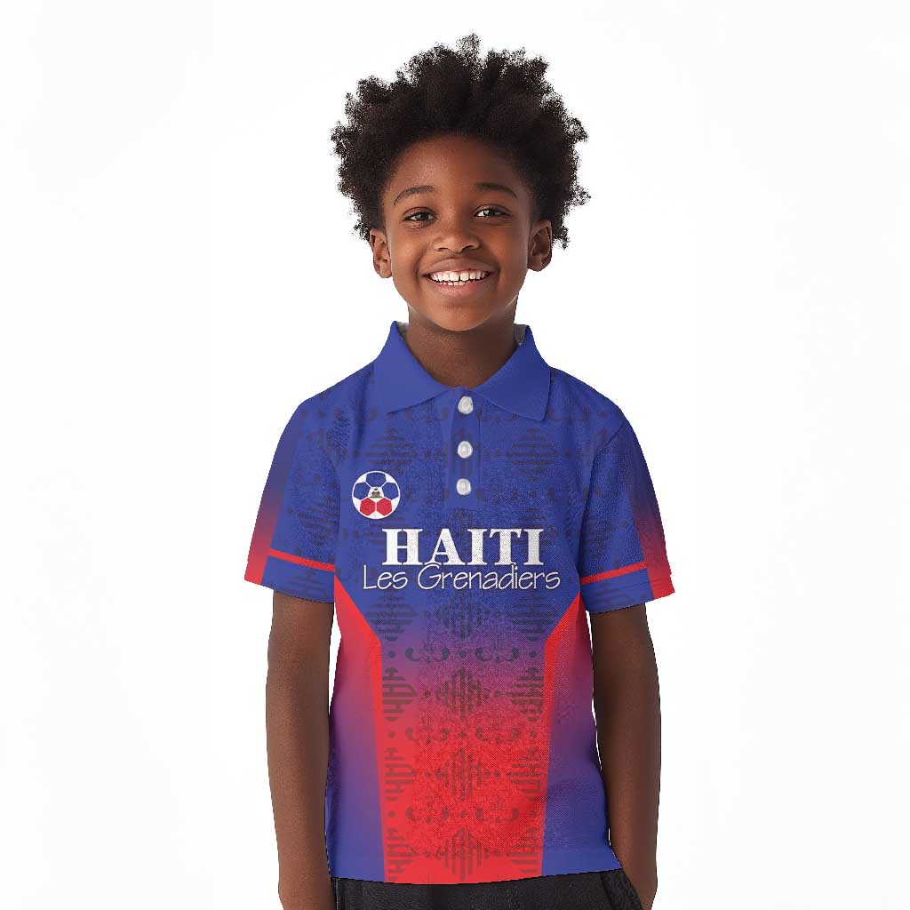 Custom Afro Haiti Football Kid Polo Shirt Sporty Style LT05