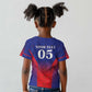 Custom Afro Haiti Football Kid T shirt Sporty Style LT05