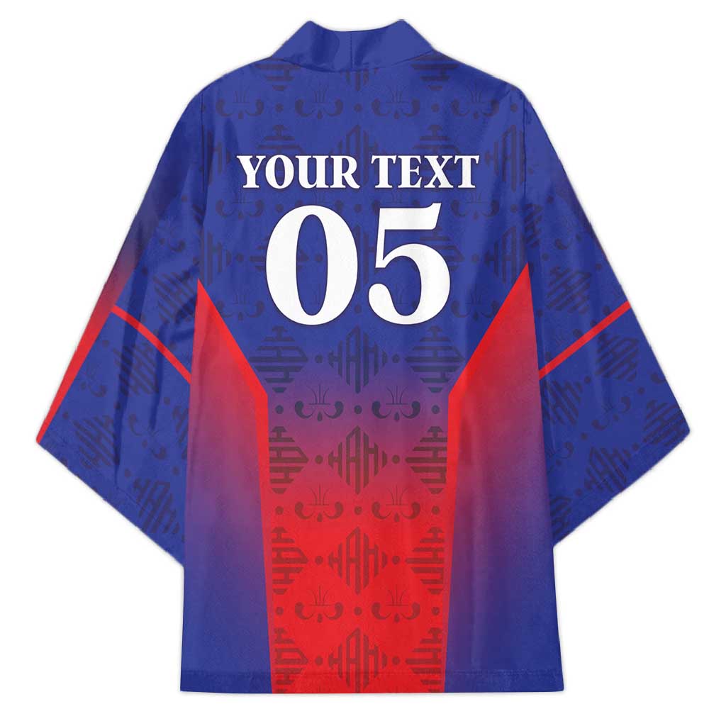 Custom Afro Haiti Football Kimono Sporty Style