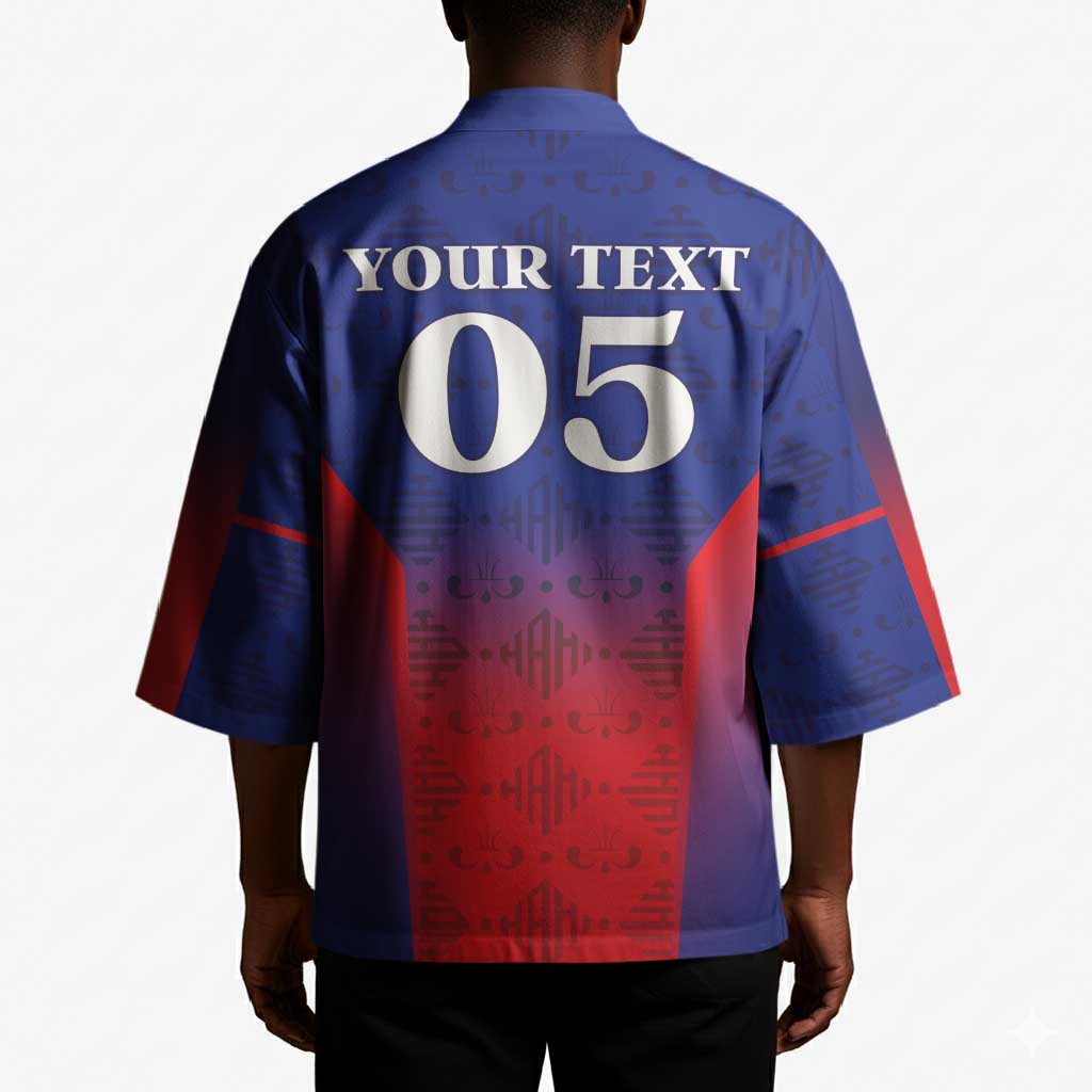 Custom Afro Haiti Football Kimono Sporty Style