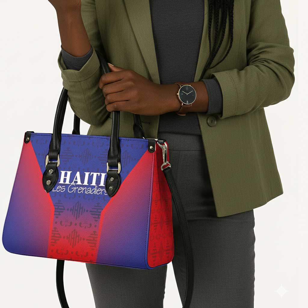 Afro Haiti Football Leather Bag Sporty Style