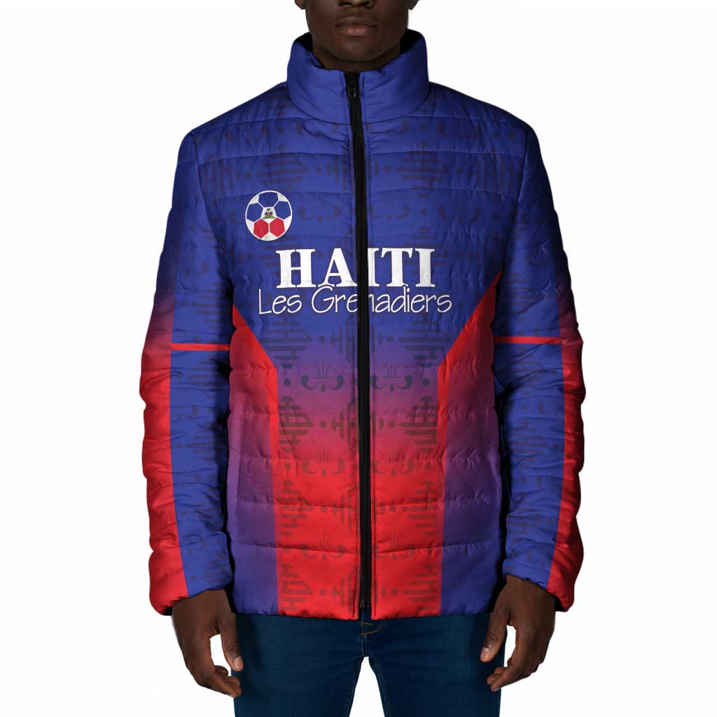 Custom Afro Haiti Football Padded Jacket Sporty Style