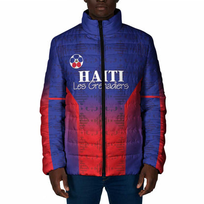 Custom Afro Haiti Football Padded Jacket Sporty Style