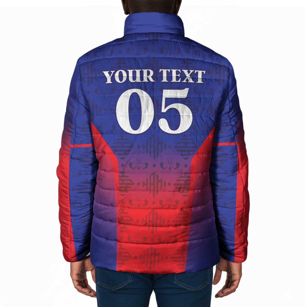 Custom Afro Haiti Football Padded Jacket Sporty Style