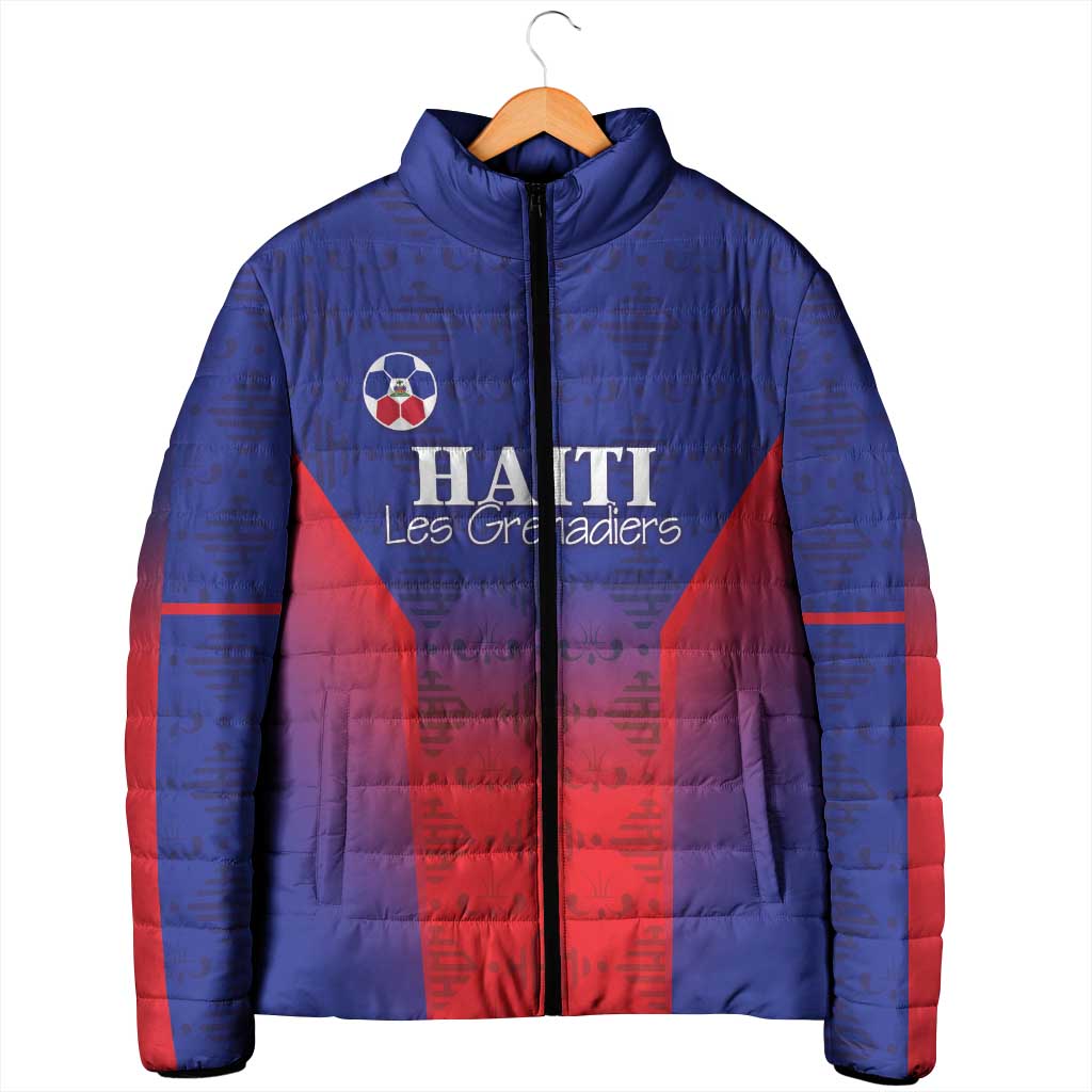 Custom Afro Haiti Football Padded Jacket Sporty Style