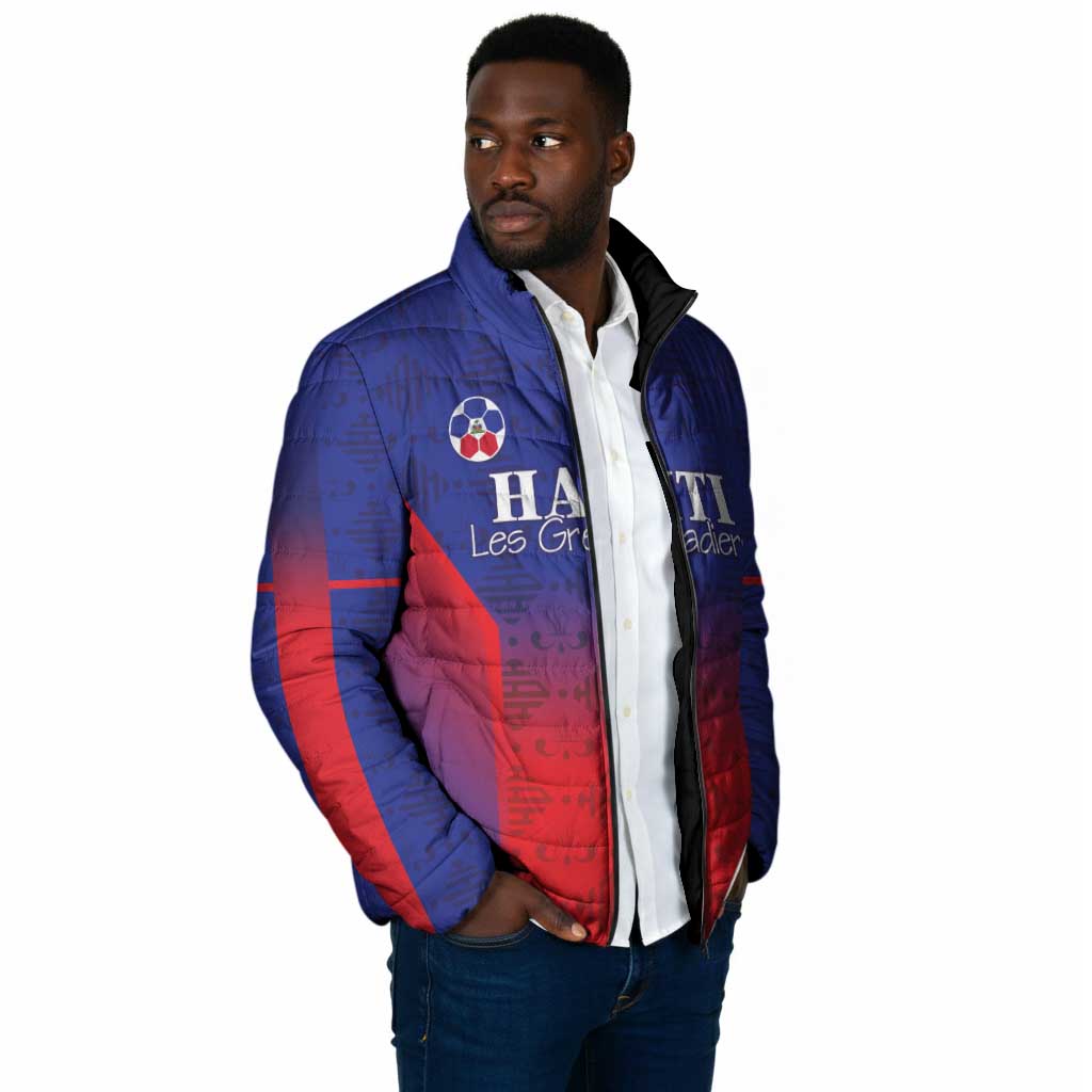 Custom Afro Haiti Football Padded Jacket Sporty Style