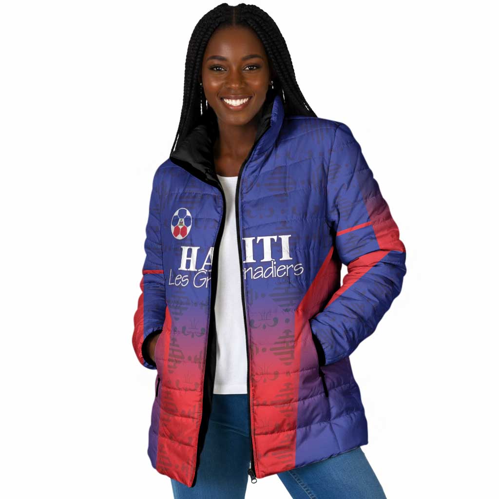 Custom Afro Haiti Football Padded Jacket Sporty Style