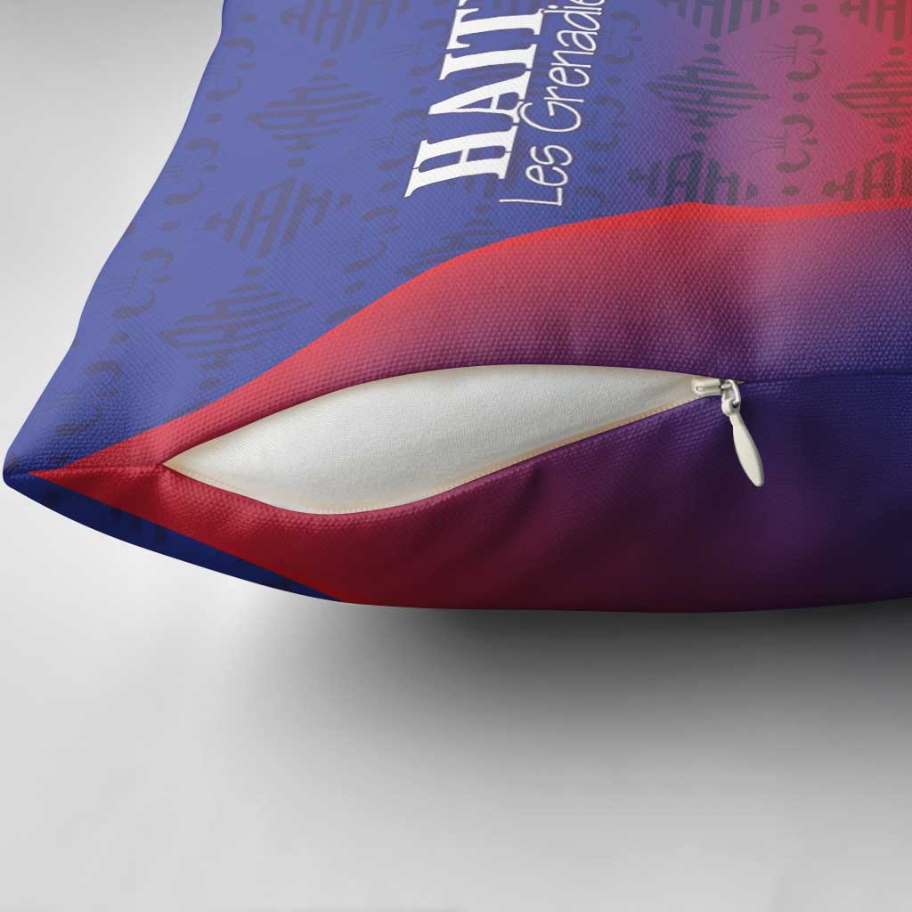 Afro Haiti Football Pillow Cover Sporty Style
