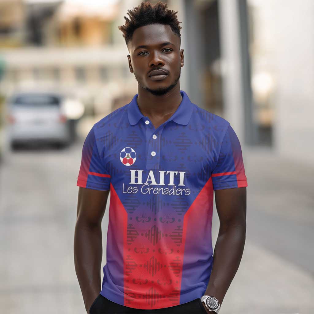 Custom Afro Haiti Football Polo Shirt Sporty Style LT05