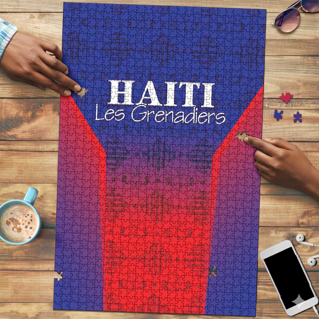 Afro Haiti Football Puzzle Sporty Style