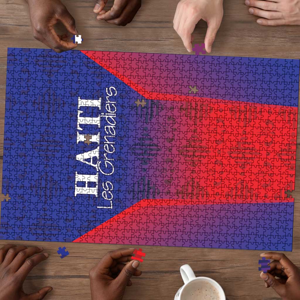 Afro Haiti Football Puzzle Sporty Style