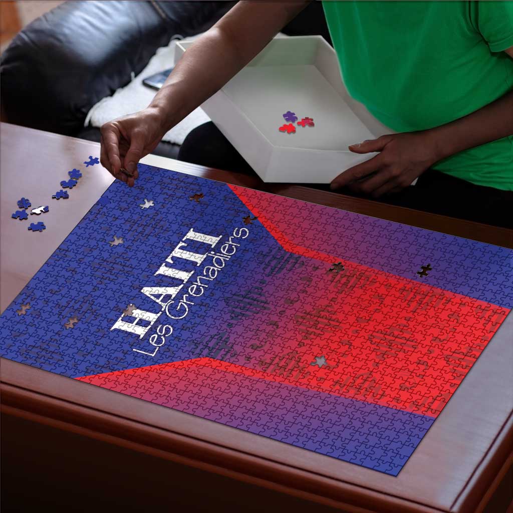 Afro Haiti Football Puzzle Sporty Style