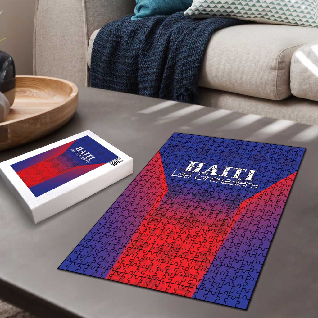 Afro Haiti Football Puzzle Sporty Style
