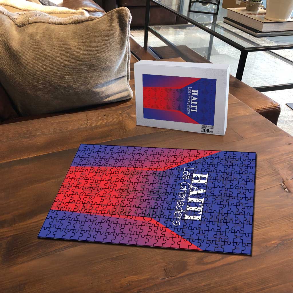 Afro Haiti Football Puzzle Sporty Style