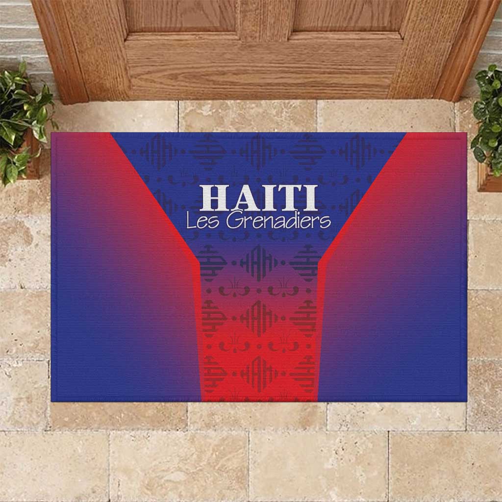 Afro Haiti Football Rubber Doormat Sporty Style - African Pride