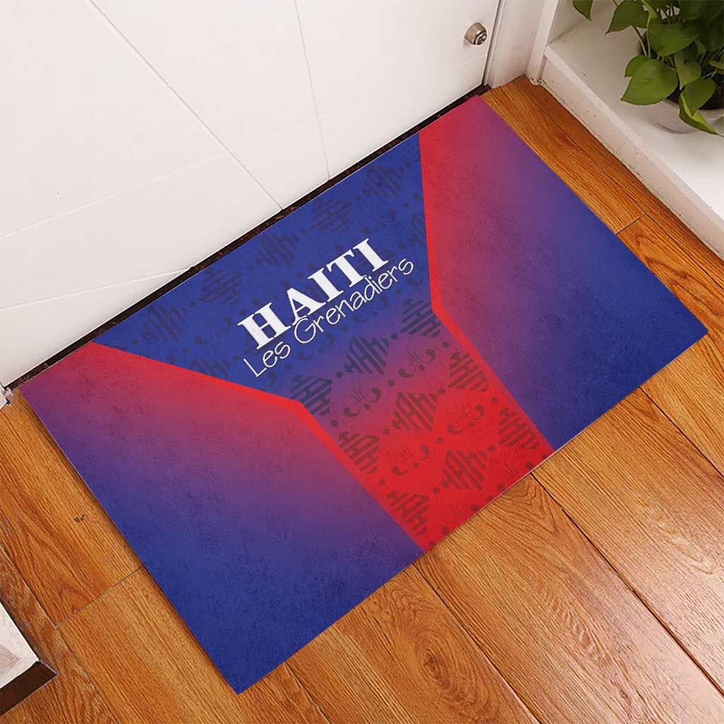 Afro Haiti Football Rubber Doormat Sporty Style - African Pride
