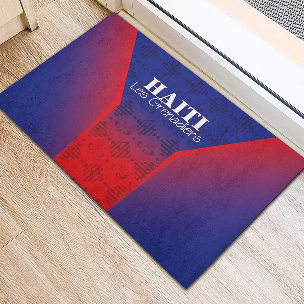 Afro Haiti Football Rubber Doormat Sporty Style - African Pride