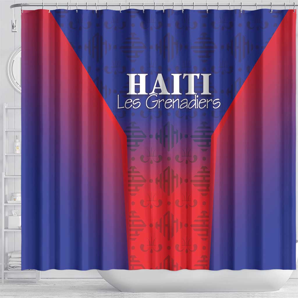 Afro Haiti Football Shower Curtain Sporty Style - African Pride