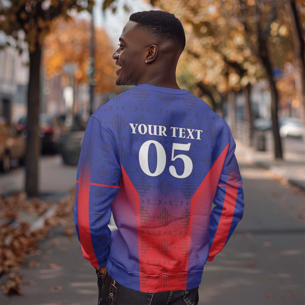 Custom Afro Haiti Football Sweatshirt Sporty Style - African Pride