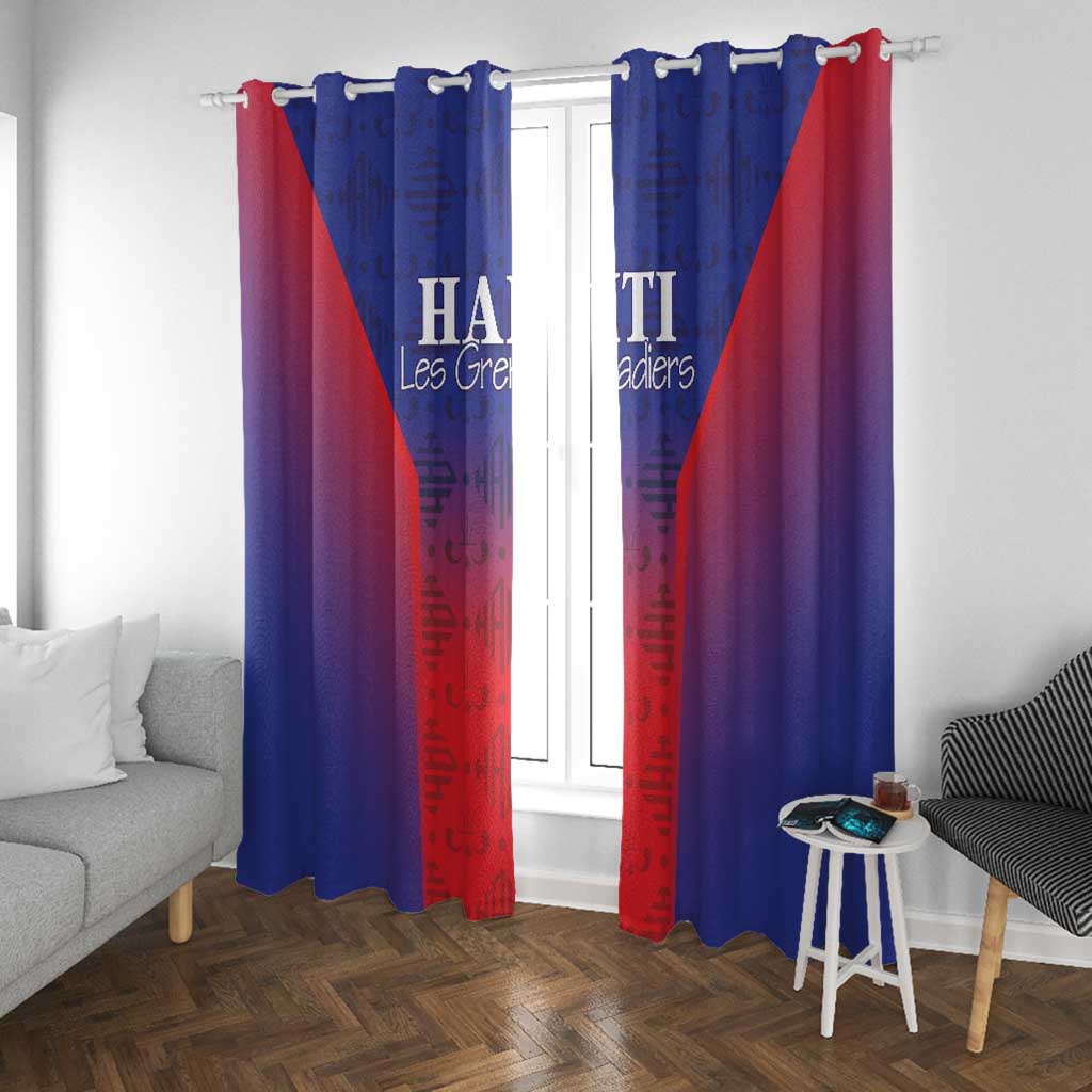 Afro Haiti Football Window Curtain Sporty Style - African Pride