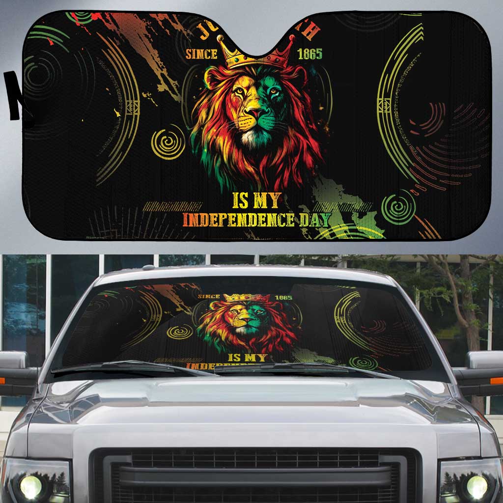 Juneteenth Is My Independence Day Auto Sun Shade