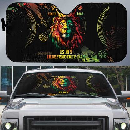 Juneteenth Is My Independence Day Auto Sun Shade