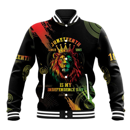 Juneteenth Is My Independence Day Baseball Jacket