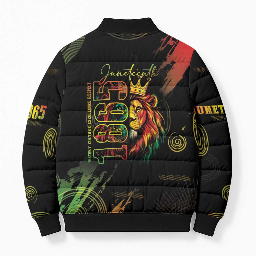 Juneteenth Is My Independence Day Bomber Puffer Jacket