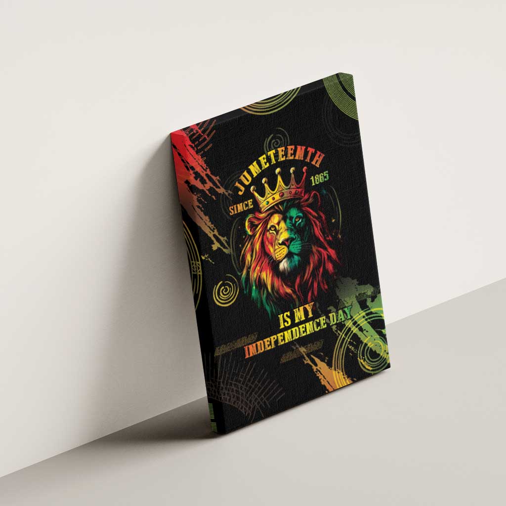 Juneteenth Is My Independence Day Canvas Wall Art