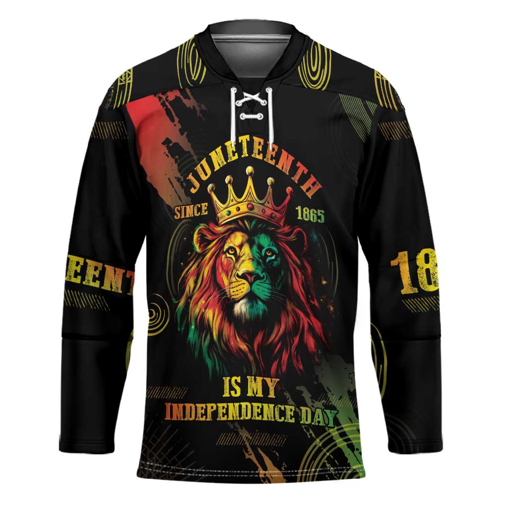 Juneteenth Is My Independence Day Hockey Jersey