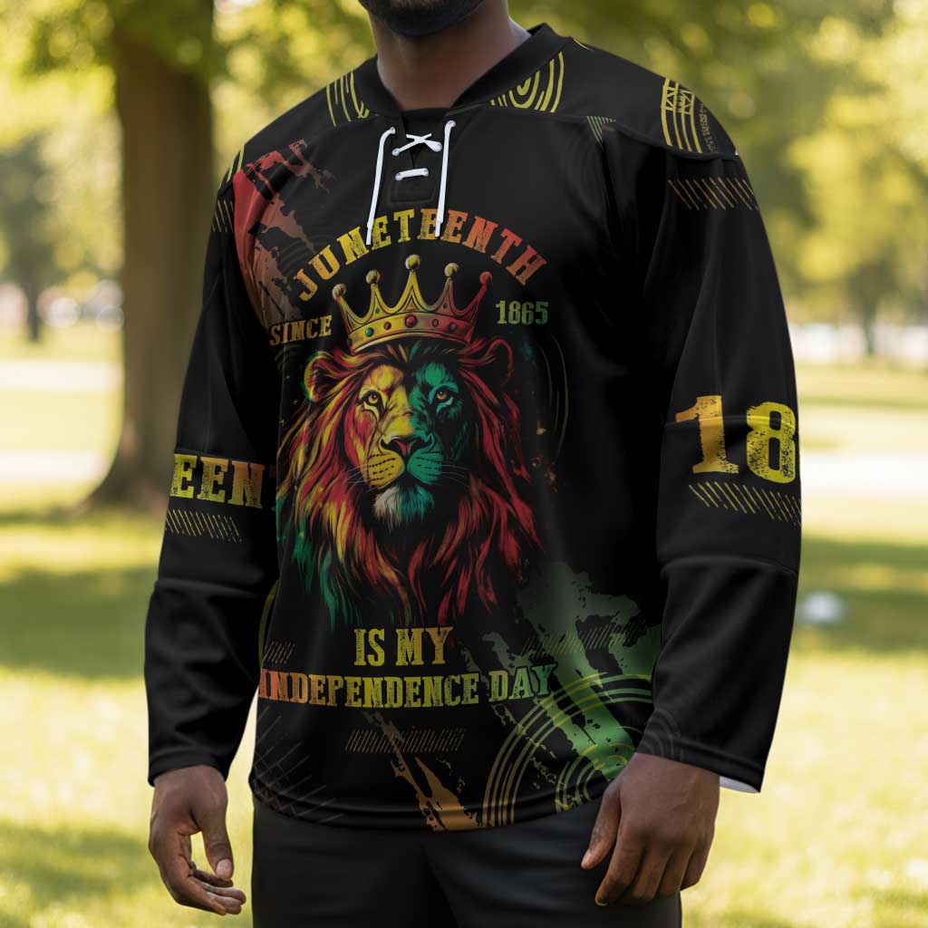 Juneteenth Is My Independence Day Hockey Jersey