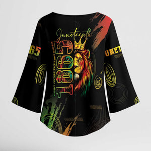 Juneteenth Is My Independence Day Kimono Sleeve Blouse