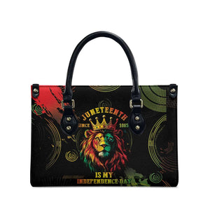 Juneteenth Is My Independence Day Leather Bag