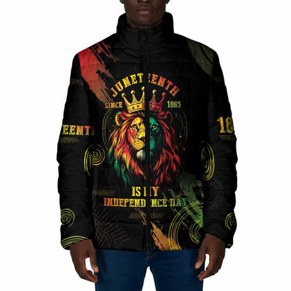 Juneteenth Is My Independence Day Padded Jacket