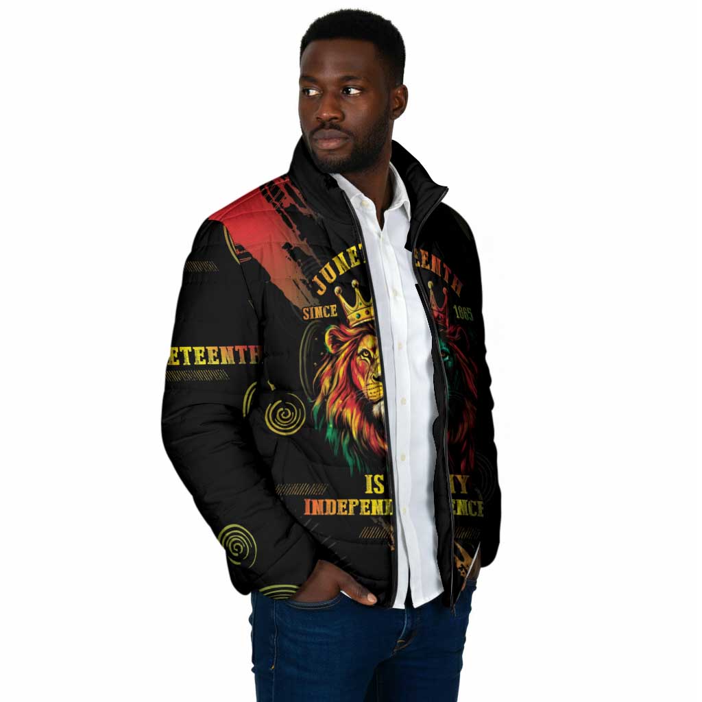 Juneteenth Is My Independence Day Padded Jacket