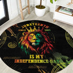 Juneteenth Is My Independence Day Round Carpet