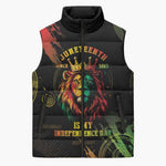 Juneteenth Is My Independence Day Sleeveless Puffer Jacket